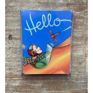 Old World Christmas Amelia Earhart "Hello" Cards